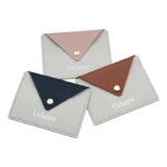 Urisma Two-tone Snap PU Leather Card Holder - 3 Different Colors for Showing
