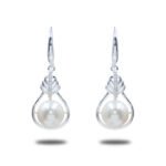 Urisma Aurelia Pearl Drop Earrings - Front View of Whole Earrings