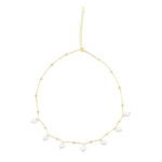 Urisma Lumière Drop Pearl Necklace - Vertical View of Whole Necklace