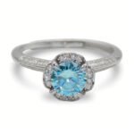 Urisma Enchanted Whisper Ring - Moissanite in S925 Ring(Front View)