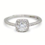 Urisma Serene Crown Ring - Moissanite in S925 Silver(Front View)