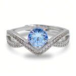 Urisma Infinity Spark Ring - Moissanite in S925 Ring(Front View)