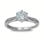 Urisma Solace Six Ring - Moissanite in S925 Ring(Front View)