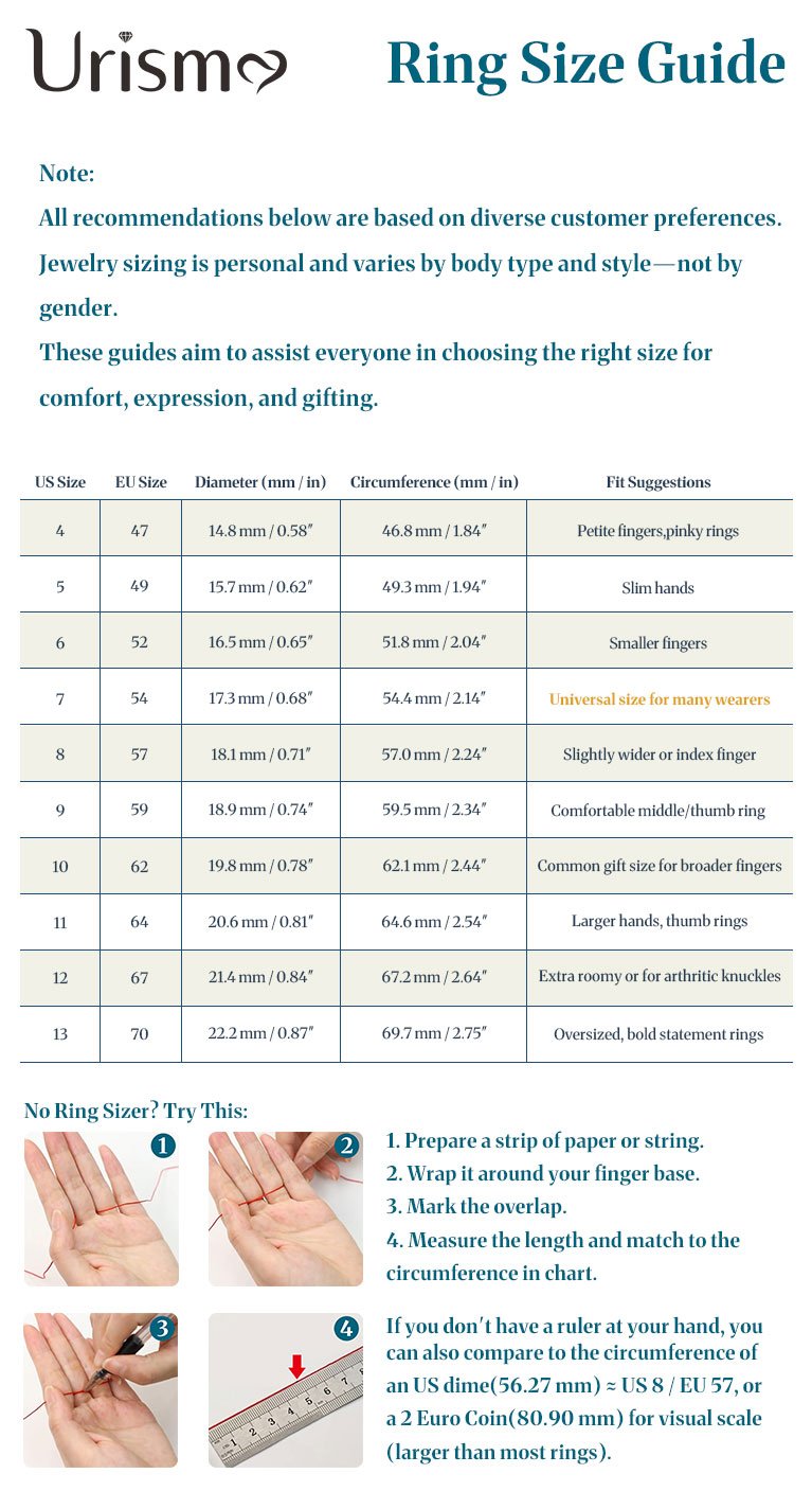 Ring Size Guide for Mobile
